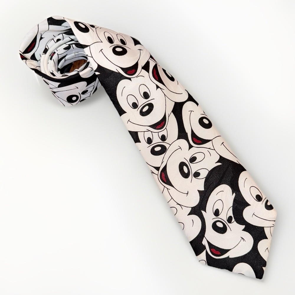 NWT Vintage Mickey Unlimited Disney Tie Balancine Inc 90s Novelty Necktie 56x4